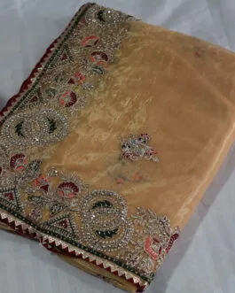 Heavy Border Work Saree