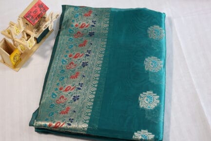 Banarasi Saree blue color