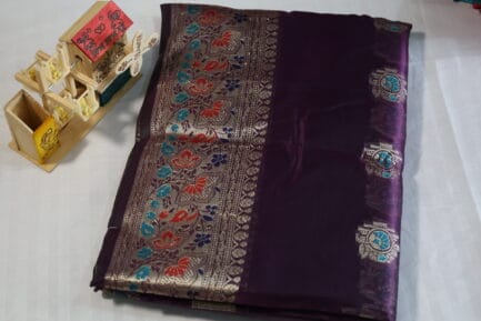 Banarasi Saree purple color