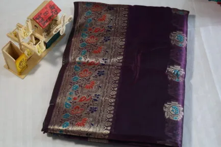 Banarasi Saree purple color